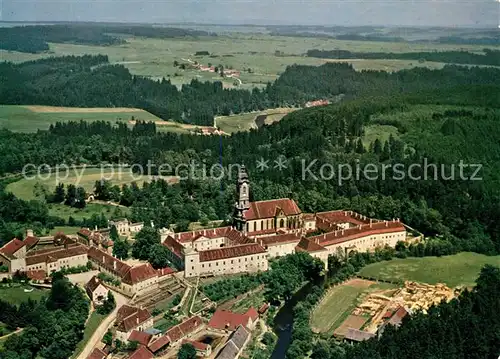 AK / Ansichtskarte Zwettl Niederoesterreich Zisterzienserstift 12. Jhdt. Fliegeraufnahme Zwettl Niederoesterreich