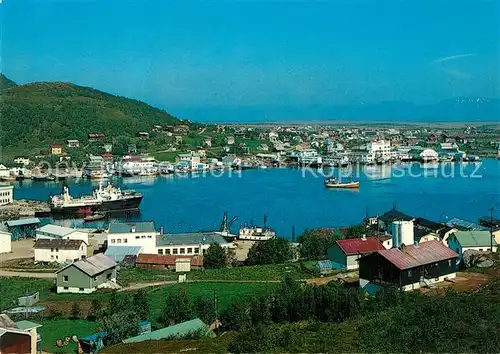 AK / Ansichtskarte Myre_Vesteralen Panorama Hafen Myre_Vesteralen