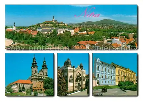 AK / Ansichtskarte Nitra Panorama Kirche Synagoge Knazsky Seminar Nitra