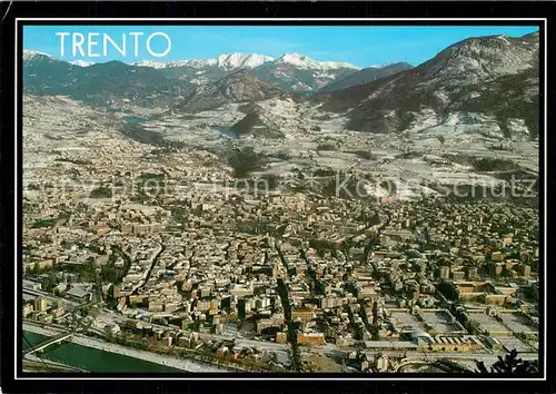 Trento Panorama con Costalta Cimirlo Chegul Monte Fravort e Monte Panarotta Trento