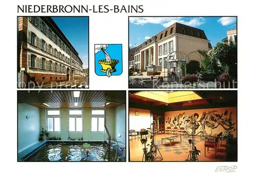 AK / Ansichtskarte Niederbronn les Bains Strassenpartie Kurhaus Thermalbad Niederbronn les Bains