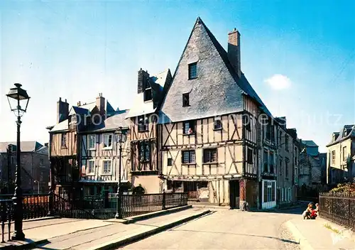 AK / Ansichtskarte Le_Mans_Sarthe Cite medievale Grande Rue Maison du Pilier Rouge XVIe siecle Le_Mans_Sarthe