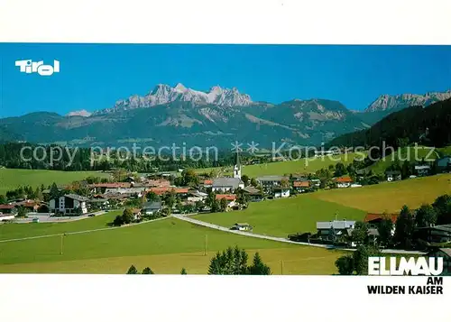 AK / Ansichtskarte Ellmau_Tirol Panorama Blick gegen Loferer und Leoganger Steinberge Ellmau Tirol