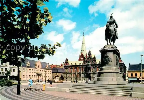 AK / Ansichtskarte Malmoe Stortorget Platz Denkmal Malmoe