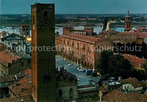 AK / Ansichtskarte Mantova Torre della Gabbia e scorcio Piazza Sordello Mantova