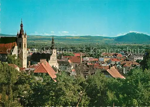 AK / Ansichtskarte Krems_Donau Stadtpanorama mit Stift Goettweig Wachau Krems Donau