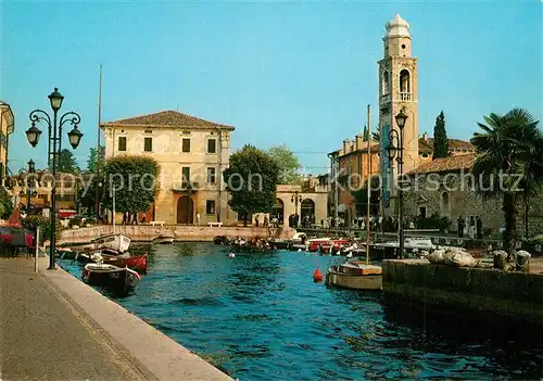 AK / Ansichtskarte Lazise_Lago_di_Garda Uferpartie am Hafen Gardasee Lazise_Lago_di_Garda