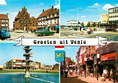 AK / Ansichtskarte Venlo Ansichten Innenstadt Fussgaengerzone Brunnen Venlo