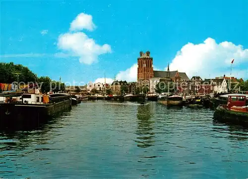 AK / Ansichtskarte Dordrecht Panorama met grote Kerk Dordrecht