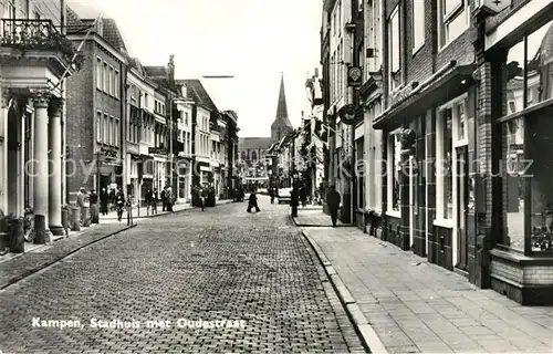 AK / Ansichtskarte Kampen_Niederlande Stadhuis met Oudestraat Kampen_Niederlande