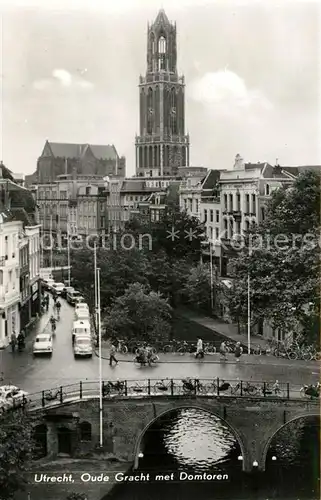 AK / Ansichtskarte Utrecht Oude Gracht met Domtoren Utrecht