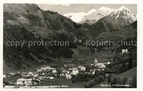 AK / Ansichtskarte Matrei_Osttirol Panorama Blick zur Venedigergruppe Matrei_Osttirol