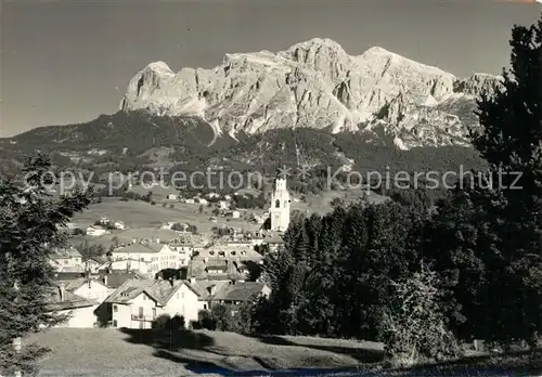 AK / Ansichtskarte Cortina_d_Ampezzo Panorama mit Le Tofane Dolomiten Cortina_d_Ampezzo