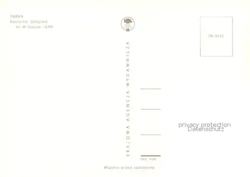 AK / Ansichtskarte Rabka Kawiarnia Zdrojowa Rabka