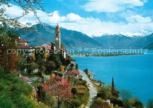 AK / Ansichtskarte Ronco_sopra_Ascona Panorama Lago Maggiore Alpen Ronco_sopra_Ascona