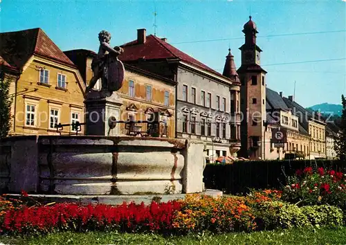 AK / Ansichtskarte Leoben Hauptplatz Brunnen Leoben