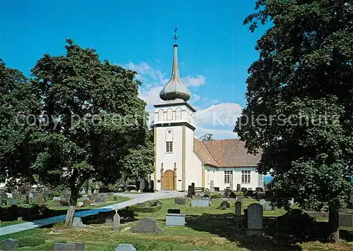 AK / Ansichtskarte Kongsvinger Vinger kirke Kirche Friedhof Kongsvinger