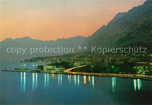 AK / Ansichtskarte Kotor_Montenegro Panorama Abendstimmung Kotor Montenegro