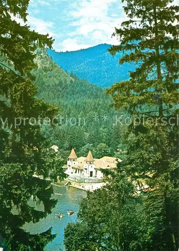 AK / Ansichtskarte Baile_Tusnad Lacul Ciucas Blick auf den See Hotel Baile_Tusnad