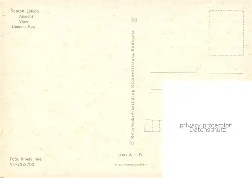 AK / Ansichtskarte Sopron Stadtpanorama Sopron