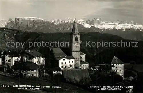 AK / Ansichtskarte San_Genesio_Bozen verso le Dolomiti San_Genesio_Bozen