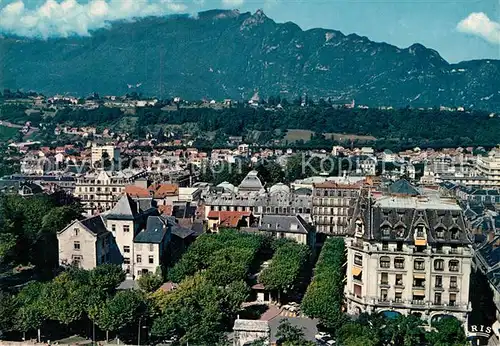 AK / Ansichtskarte Aix les Bains Depuis les Thermes Vue densemble colline de Tresserve et la Dent du Chat Aix les Bains