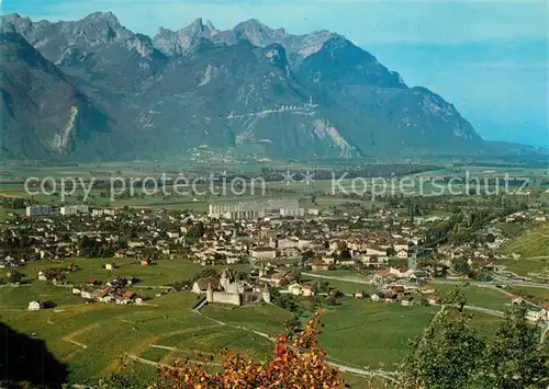 AK / Ansichtskarte Aigle_VD Plaine du Rhone et Alpes Valaisannes Aigle_VD