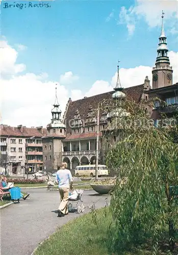 AK / Ansichtskarte Brieg_Brzeg_Schlesien Rathaus Brieg_Brzeg_Schlesien