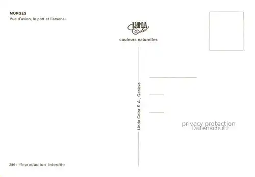 AK / Ansichtskarte Morges Vue davion le port et l arsenal Morges