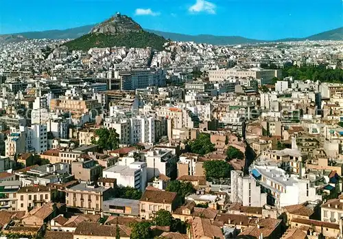 AK / Ansichtskarte Athen_Griechenland Teilansicht mit Lycabette Athen_Griechenland
