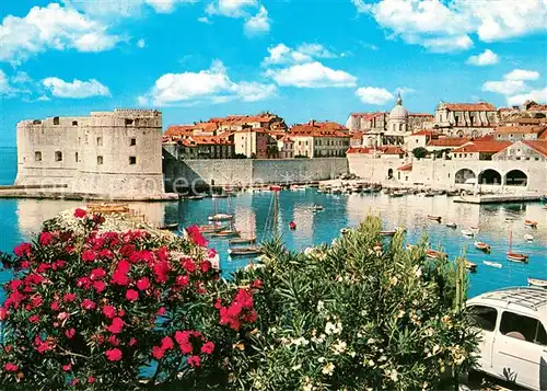 AK / Ansichtskarte Dubrovnik_Ragusa Teilansicht Hafen Dubrovnik Ragusa