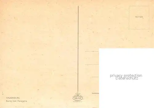 AK / Ansichtskarte Valkenburg Ruine met Panorama Valkenburg