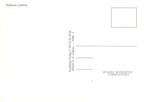 AK / Ansichtskarte Thyboron Fliegeraufnahme Thyboron