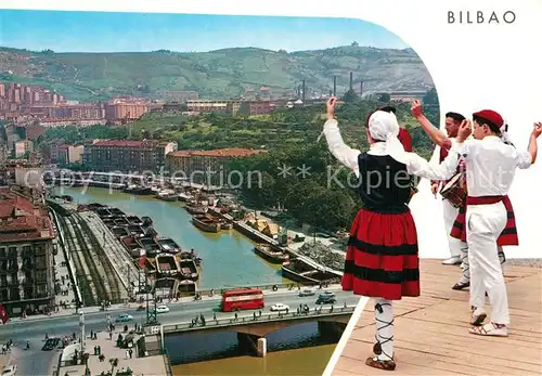 AK / Ansichtskarte Bilbao Puente de la Victoria y ria Bilbao