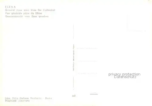 AK / Ansichtskarte Siena General view seen from the Cathedral Siena