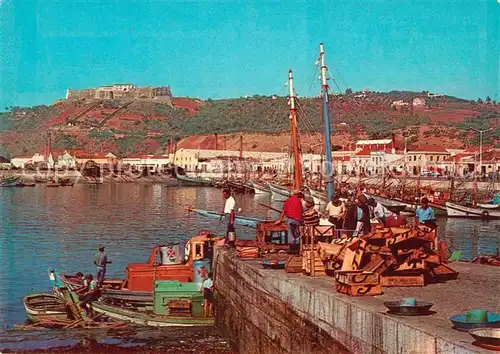 AK / Ansichtskarte Setubal Hafenpartie Setubal