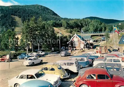 AK / Ansichtskarte Are_Schweden Torget Nedre bergbanestationen och Morvikshummeln Are_Schweden