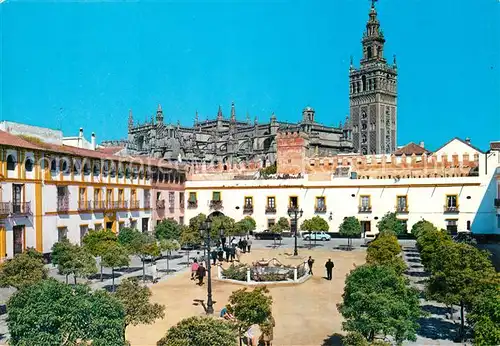 AK / Ansichtskarte Sevilla_Andalucia Reales Alcazares Patio de Banderas Sevilla_Andalucia