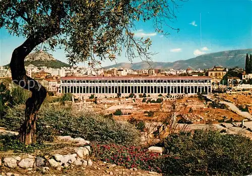 AK / Ansichtskarte Athen_Griechenland Die Saeulenhalle von Attaios Athen_Griechenland
