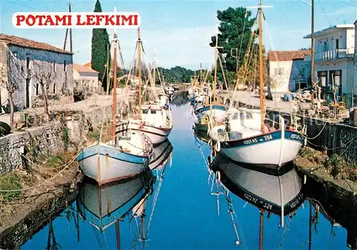 AK / Ansichtskarte Corfu_Korfu Bootshafen von Lefkimi Corfu Korfu