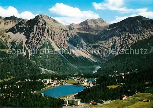 AK / Ansichtskarte Arosa_GR Oberseegebiet mit Schiesshorn Arosa_GR