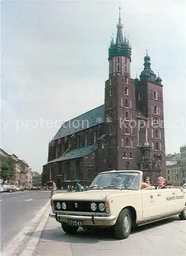 AK / Ansichtskarte Krakow_Krakau Rynek Glowny kosciol Mariacki Krakow Krakau