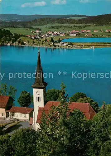 AK / Ansichtskarte Les_Charbonnieres Eglise du Pont Lac de Joux Les_Charbonnieres