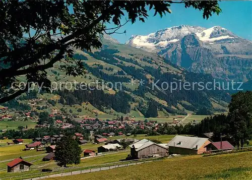 AK / Ansichtskarte Lenk_Simmental mit Wildstrubel Lenk Simmental