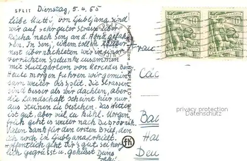 AK / Ansichtskarte Split_Spalato Hafen Split_Spalato