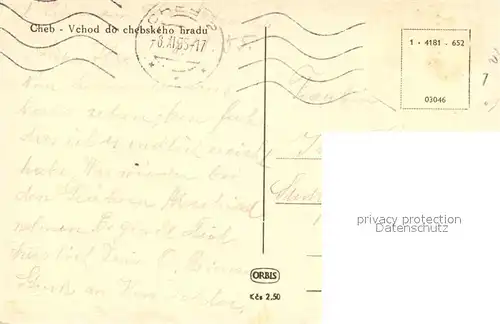 AK / Ansichtskarte Cheb_Eger  