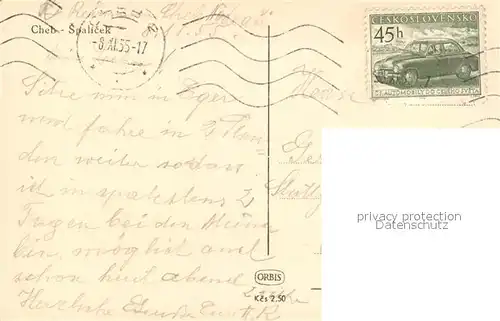 AK / Ansichtskarte Cheb_Eger Spalicek 