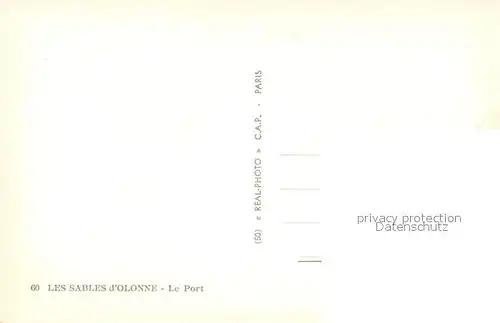AK / Ansichtskarte Les_Sables d_Olonne Port Les_Sables d_Olonne