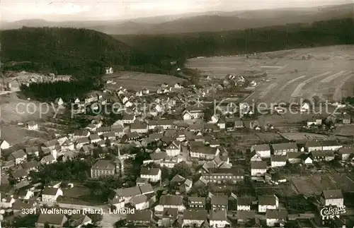 AK / Ansichtskarte Wolfshagen_Harz Fliegeraufnahme Wolfshagen Harz