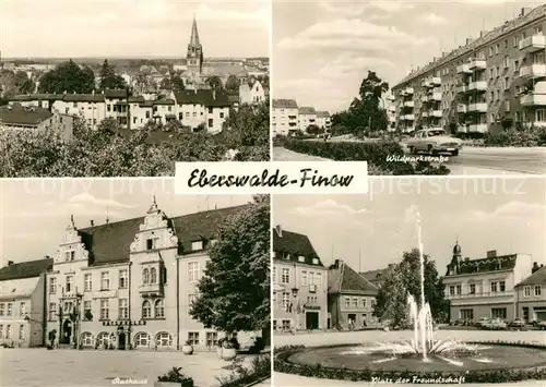 AK / Ansichtskarte Finow_Eberswalde Platz der Freundschaft Wildparkstrasse Finow Eberswalde